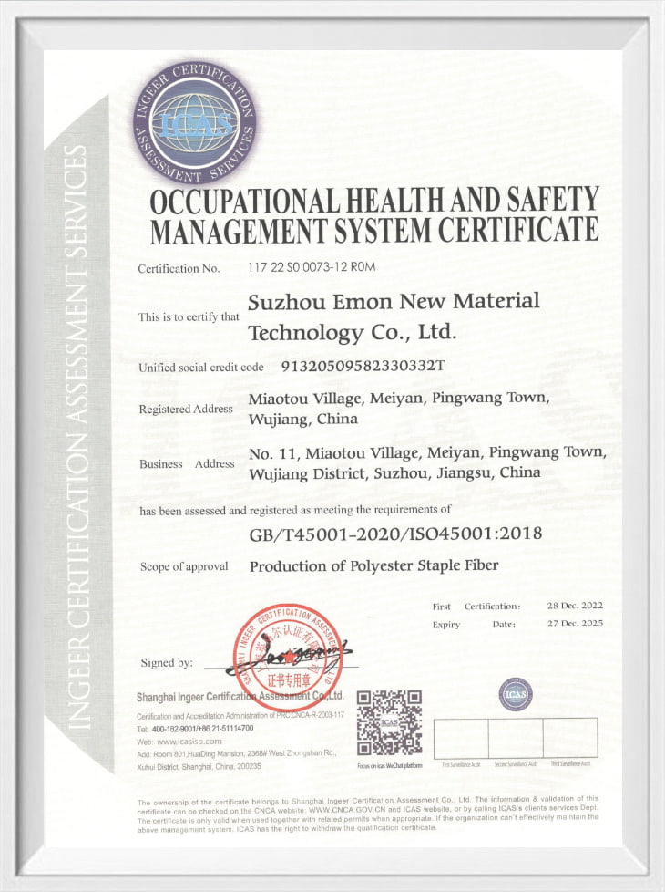 Certificering van het beroepsgezondheids- en veiligheidsbeheersysteem Certificering